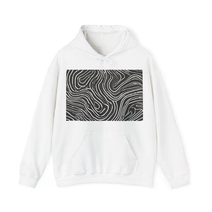 boostlete-field-day-pattern-topographic-badge-0307 — Unisex Heavy Blend Hooded Sweatshirt (Gildan)