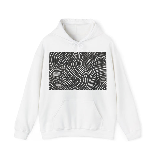 boostlete-field-day-pattern-topographic-badge-0307 — Unisex Heavy Blend Hooded Sweatshirt (Gildan)
