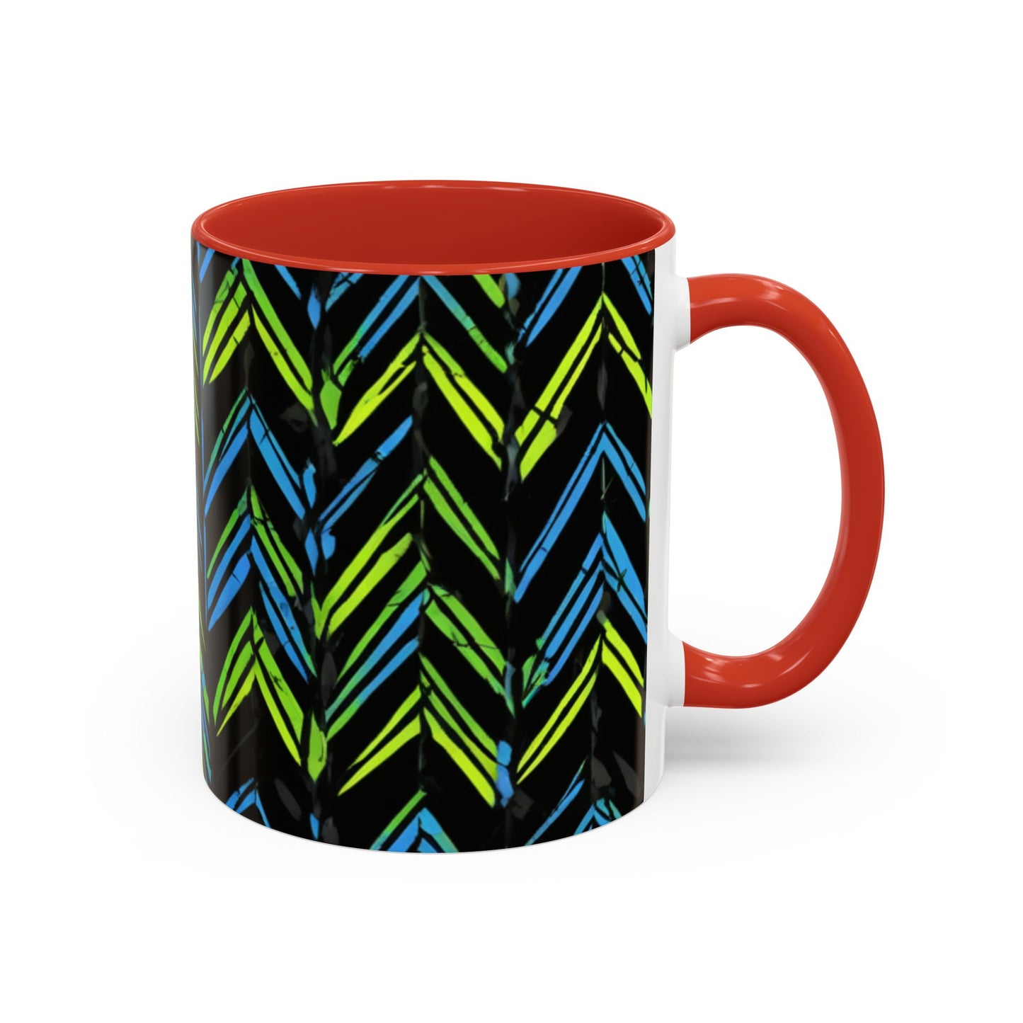 boostlete-mile-by-mile-pattern-chevron-monoline-0051 — Accent Mug 11oz/15oz