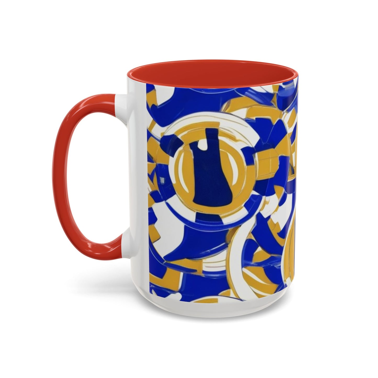 boostlete-field-day-icon-barbell-grainy-line-art-0906 — Accent Mug 11/15oz