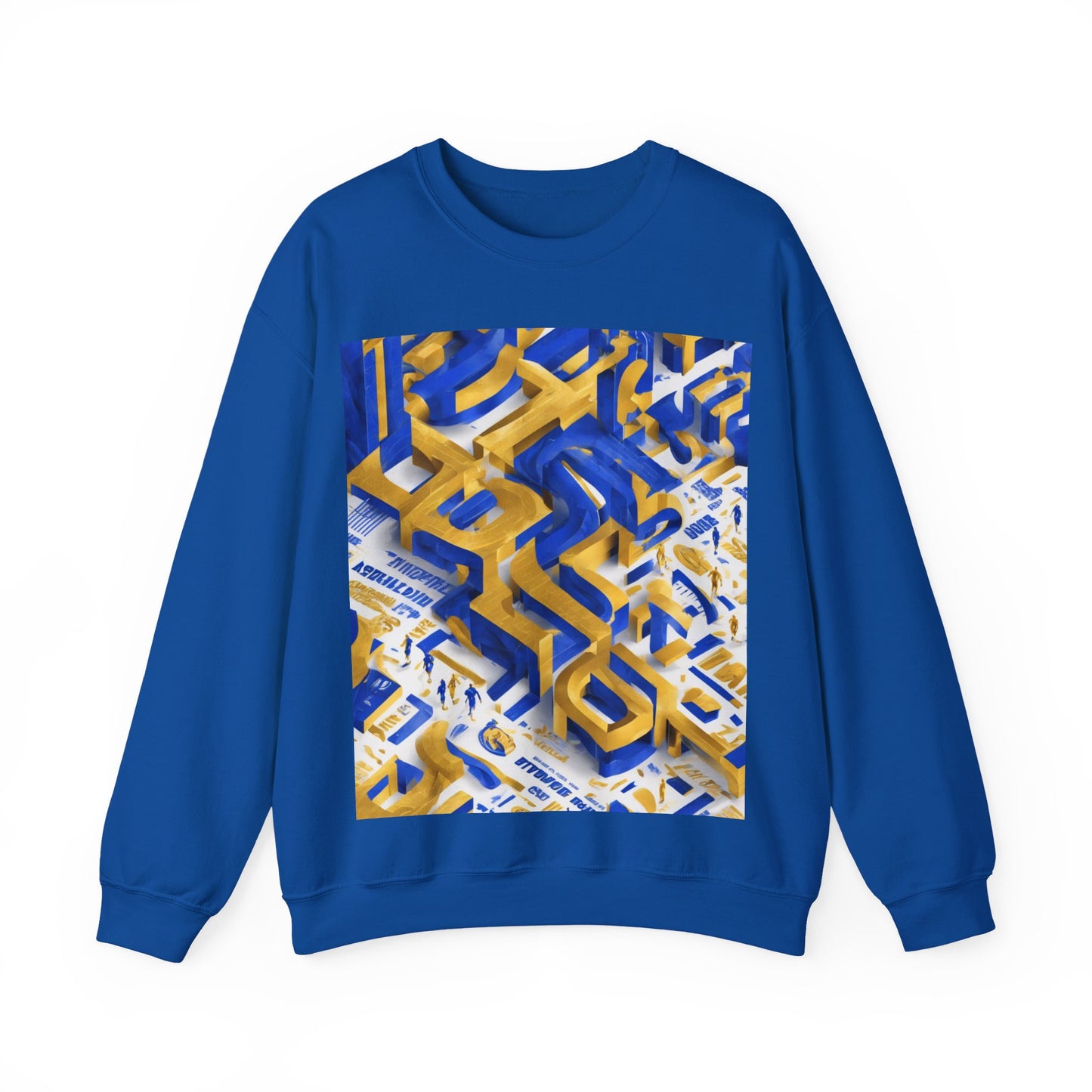 boostlete-iron-intent-type-one-more-rep-arc-isometric-0069 — Unisex Heavy Blend Crewneck Sweatshirt (Gildan)