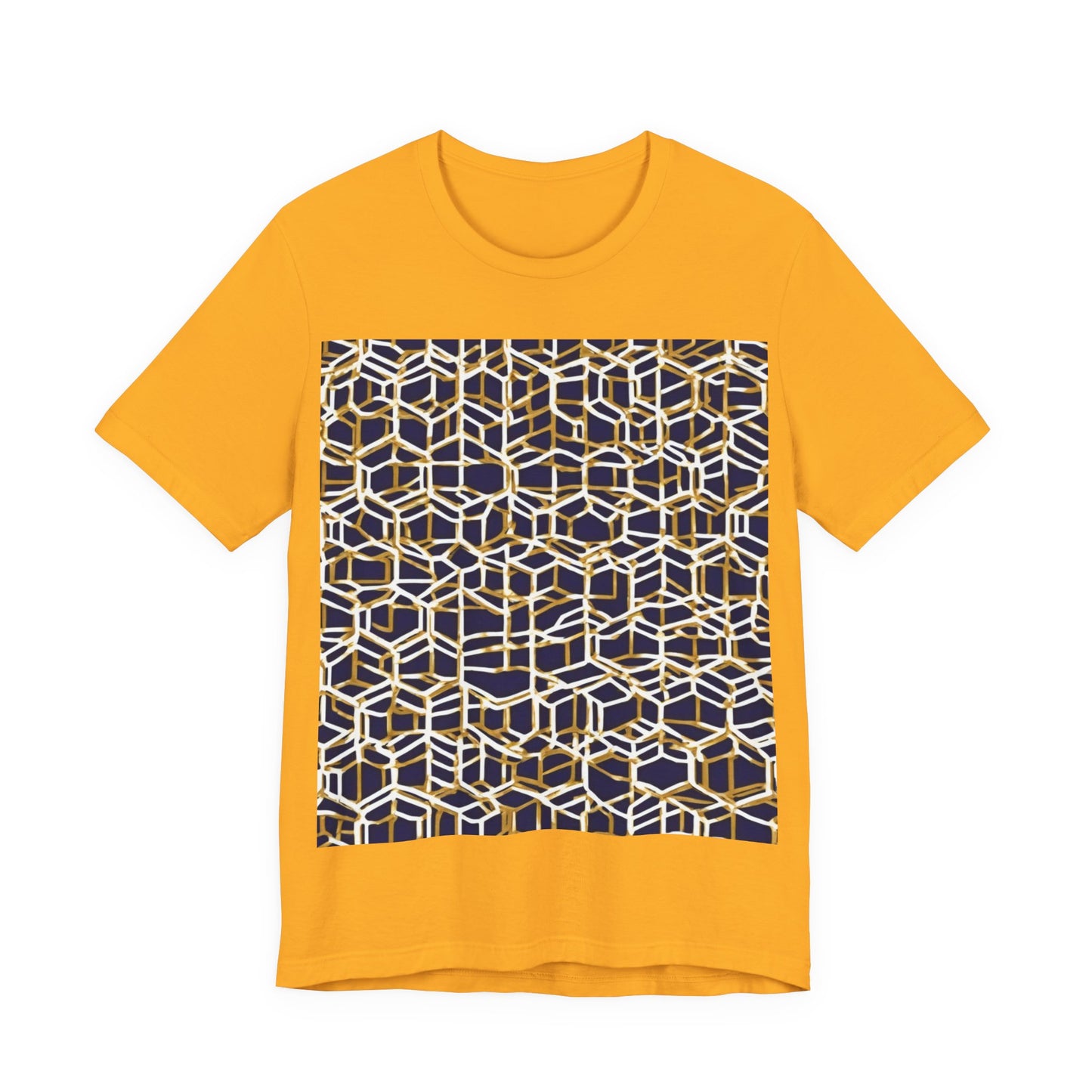 boostlete-am-crew-pattern-hex-industrial-0131 — Unisex Jersey Short Sleeve (B+C 3001)