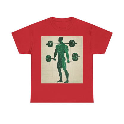 boostlete-boost-mode-scene-deadlift-glitch-blueprint-0044 — Unisex Heavy Cotton Tee (Gildan 5000)