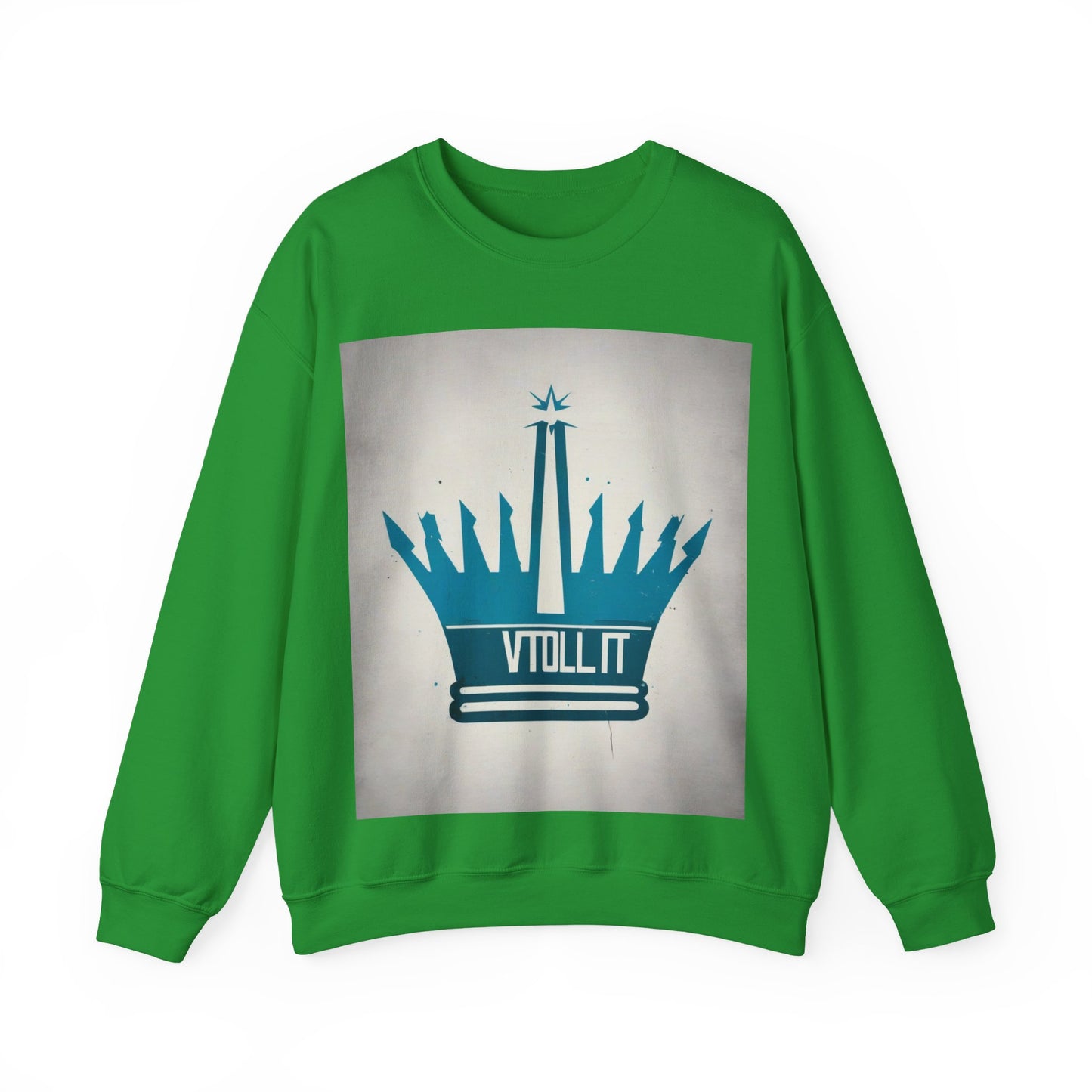 boostlete-am-crew-icon-crown-matte-industrial-0058 — Unisex Heavy Blend Crewneck Sweatshirt (Gildan)