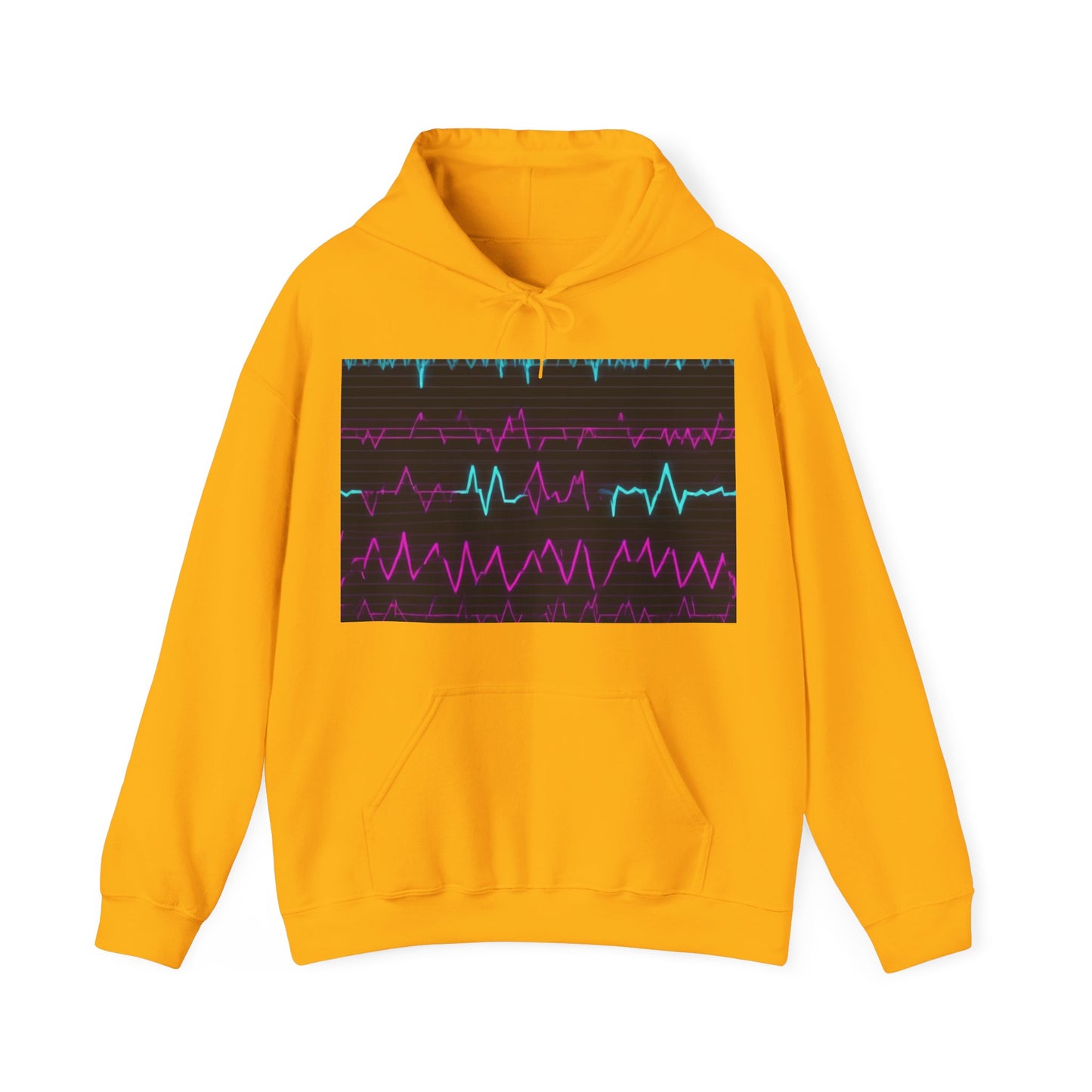 boostlete-boost-mode-pattern-ekg-modern-0111 — Unisex Heavy Blend Hooded Sweatshirt (Gildan)
