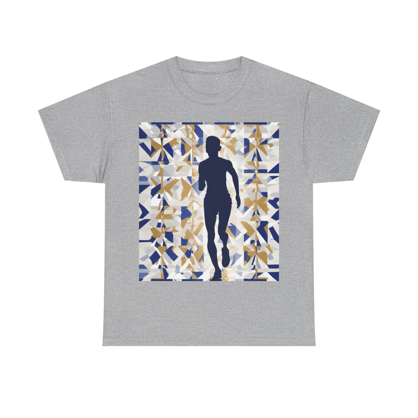 boostlete-recovery-progress-scene-marathoner-matte-geometric-0448 — Unisex Heavy Cotton Tee (Gildan 5000)