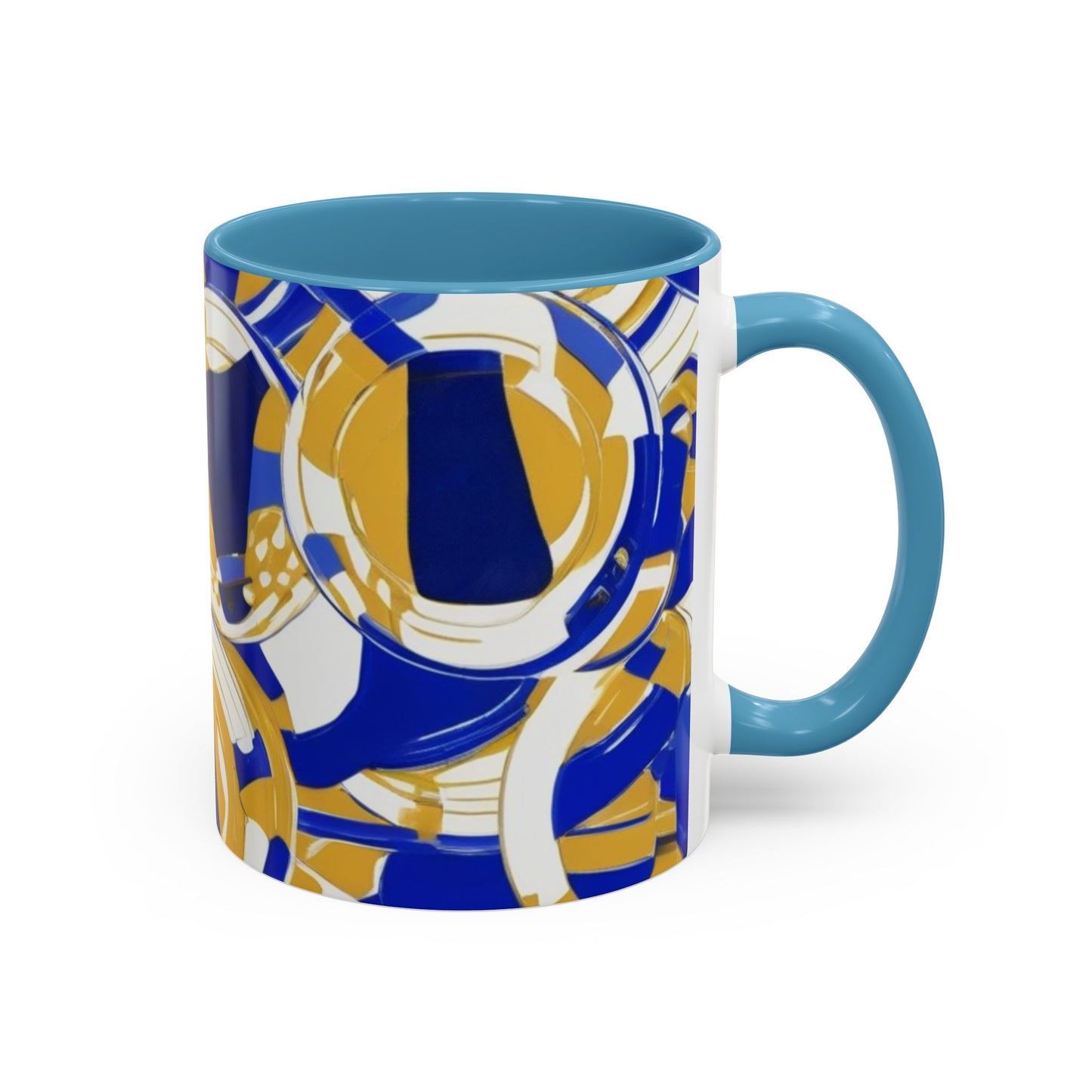 boostlete-field-day-icon-barbell-grainy-line-art-0906 — Accent Mug 11/15oz
