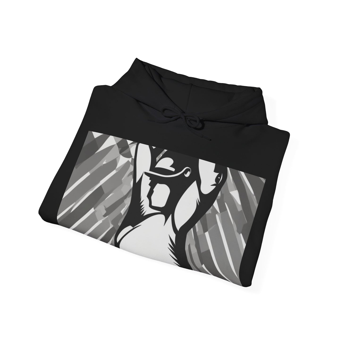 boostlete-iron-intent-scene-kettlebell-grainy-modern-0276 — Unisex Heavy Blend Hooded Sweatshirt (Gildan)