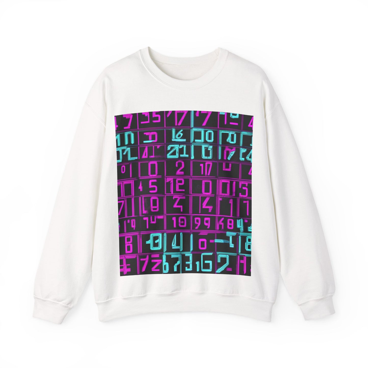 boostlete-iron-intent-pattern-plate-number-retro-0227 — Unisex Heavy Blend Crewneck Sweatshirt (Gildan)