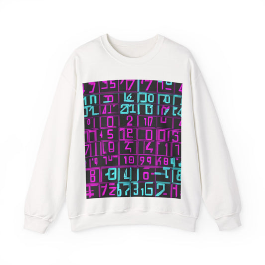boostlete-iron-intent-pattern-plate-number-retro-0227 — Unisex Heavy Blend Crewneck Sweatshirt (Gildan)