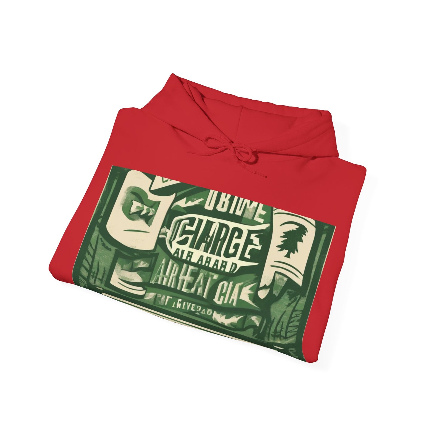 boostlete-am-crew-type-charge-ahead-banner-paper-0965 — Unisex Heavy Blend Hoodie (G18500)