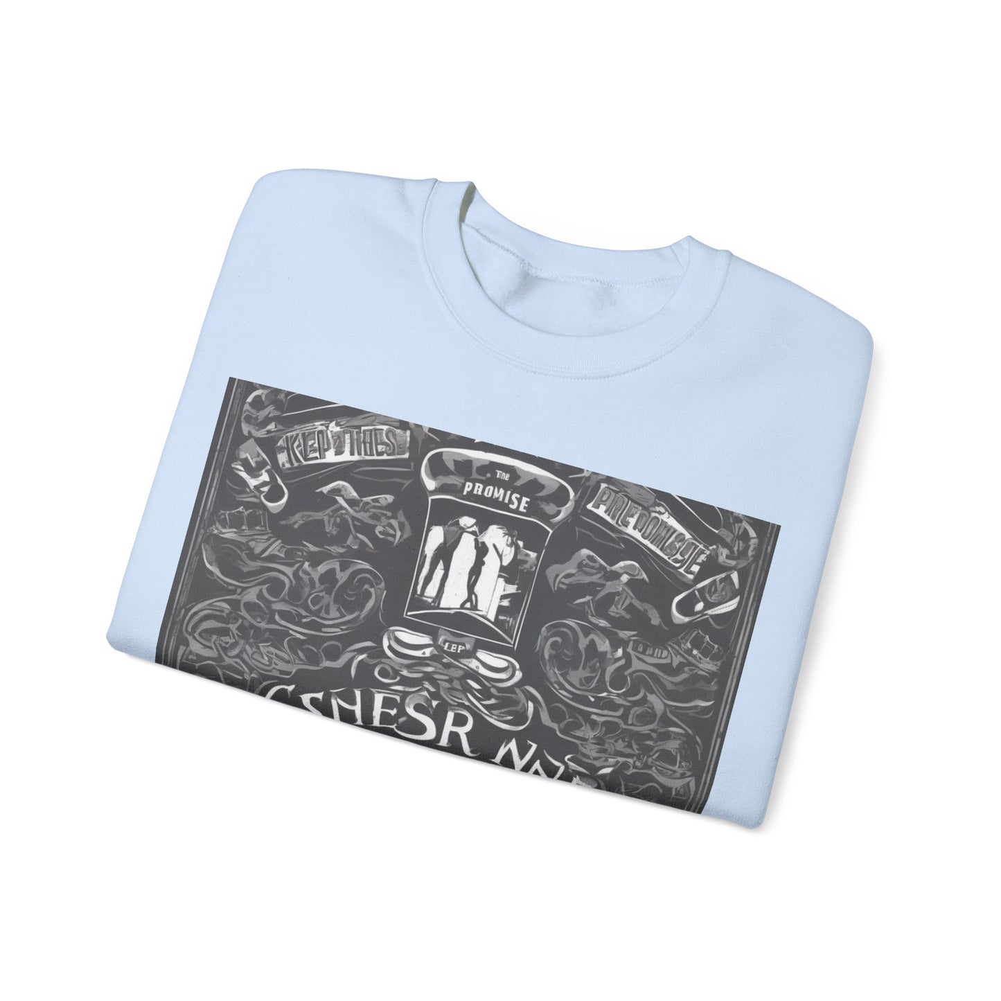 boostlete-boost-mode-type-keep-the-promise-big-monoline-0049 — Unisex Heavy Blend Crewneck (G18000)
