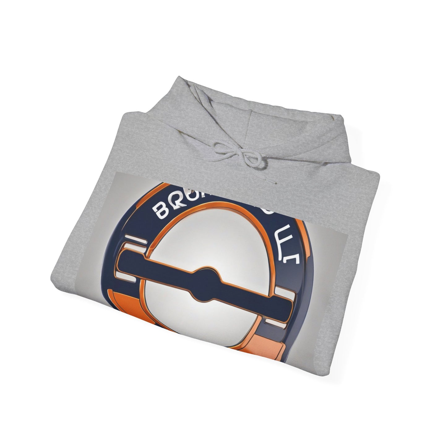 boostlete-quiet-power-icon-barbell-3d-athletic-0038 — Unisex Heavy Blend Hooded Sweatshirt (Gildan)