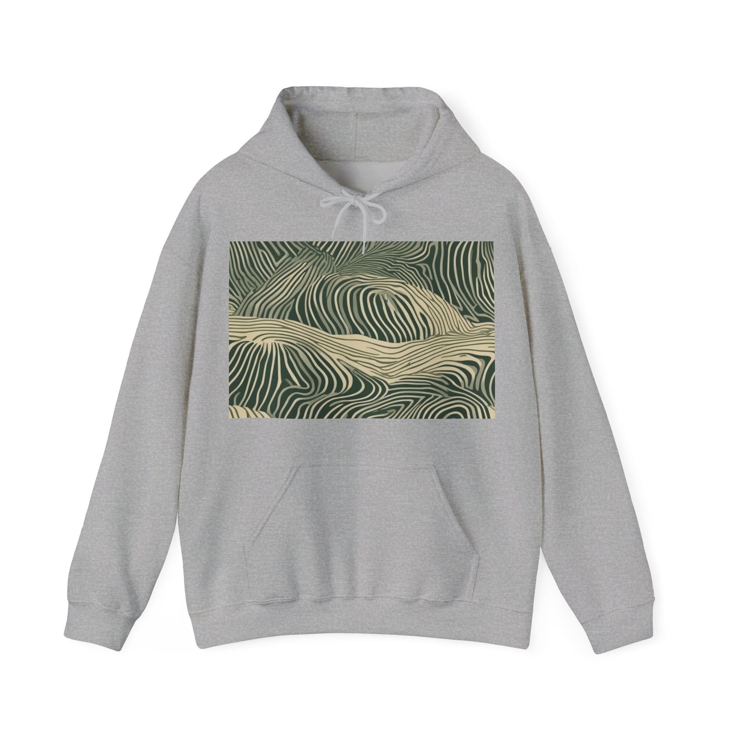 boostlete-rise-grind-pattern-topographic-modern-0403 — Unisex Heavy Blend Hooded Sweatshirt (Gildan)