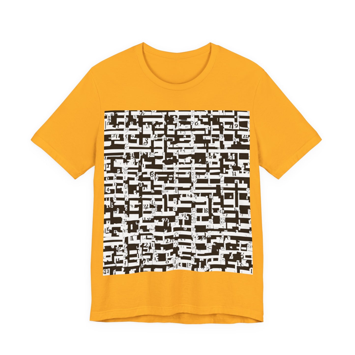 boostlete-iron-intent-pattern-plate-number-badge-0171 — Unisex Jersey Short Sleeve (B+C 3001)