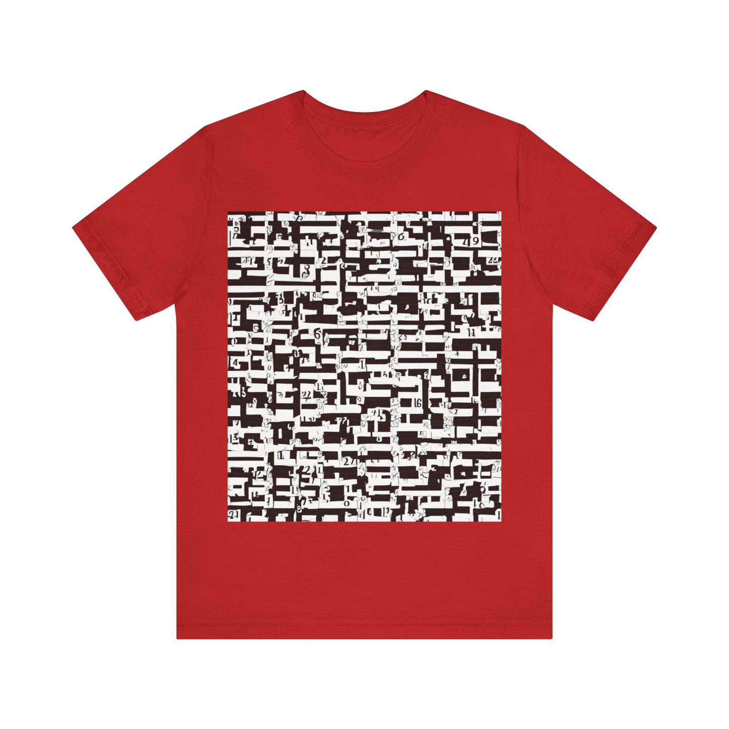 boostlete-iron-intent-pattern-plate-number-badge-0171 — Unisex Jersey Short Sleeve (B+C 3001)