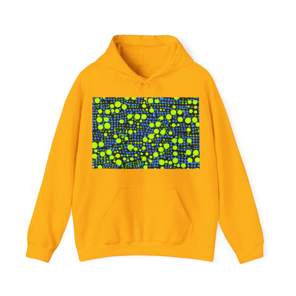 boostlete-mile-by-mile-pattern-dotted-geometric-0071 — Unisex Heavy Blend Hooded Sweatshirt (Gildan)