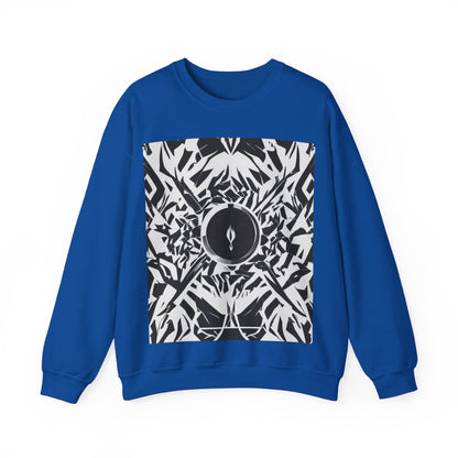boostlete-am-crew-icon-flame-matte-geometric-0286 — Unisex Heavy Blend Crewneck Sweatshirt (Gildan)