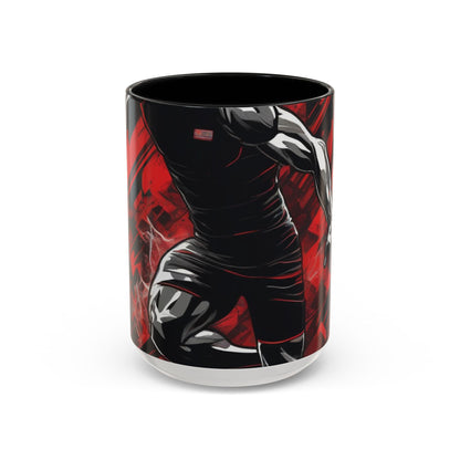 boostlete-field-day-scene-sprinter-glitch-badge-0284 — Accent Mug 11oz/15oz