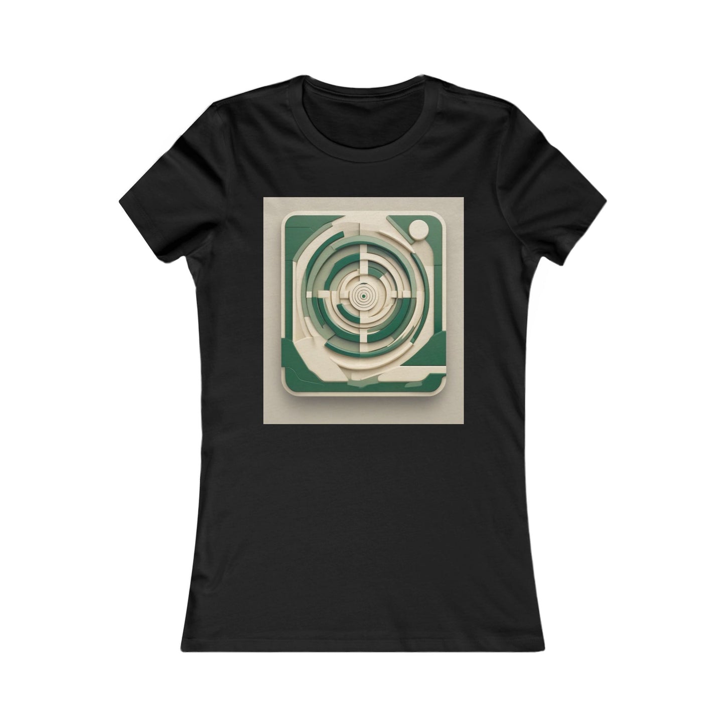 boostlete-mile-by-mile-icon-target-3d-modern-0306 — Women's Favorite Tee (B+C 6004)