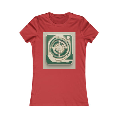 boostlete-mile-by-mile-icon-target-3d-modern-0306 — Women's Favorite Tee (B+C 6004)