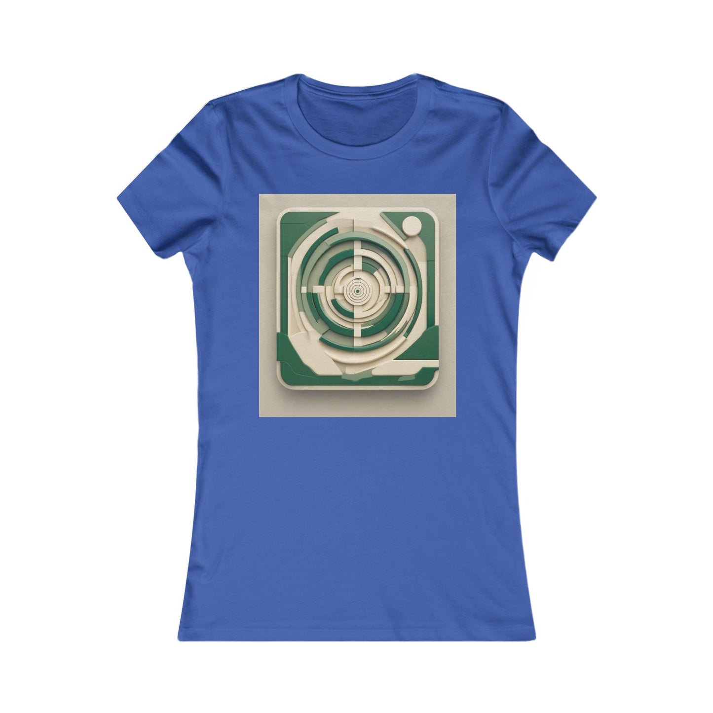 boostlete-mile-by-mile-icon-target-3d-modern-0306 — Women's Favorite Tee (B+C 6004)