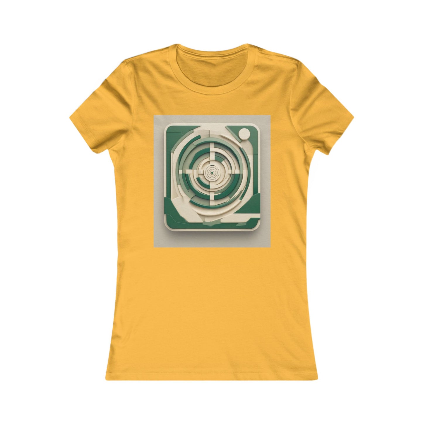 boostlete-mile-by-mile-icon-target-3d-modern-0306 — Women's Favorite Tee (B+C 6004)