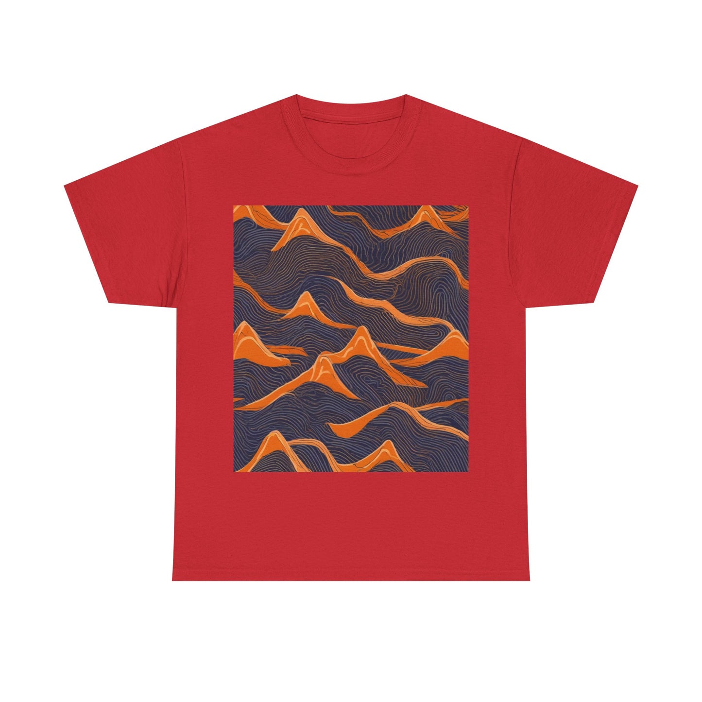 boostlete-boost-mode-pattern-topographic-engraved-0035 — Unisex Heavy Cotton Tee (Gildan 5000)