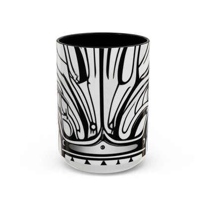 boostlete-boost-mode-icon-crown-offset-line-art-0190 — Accent Mug 11oz/15oz