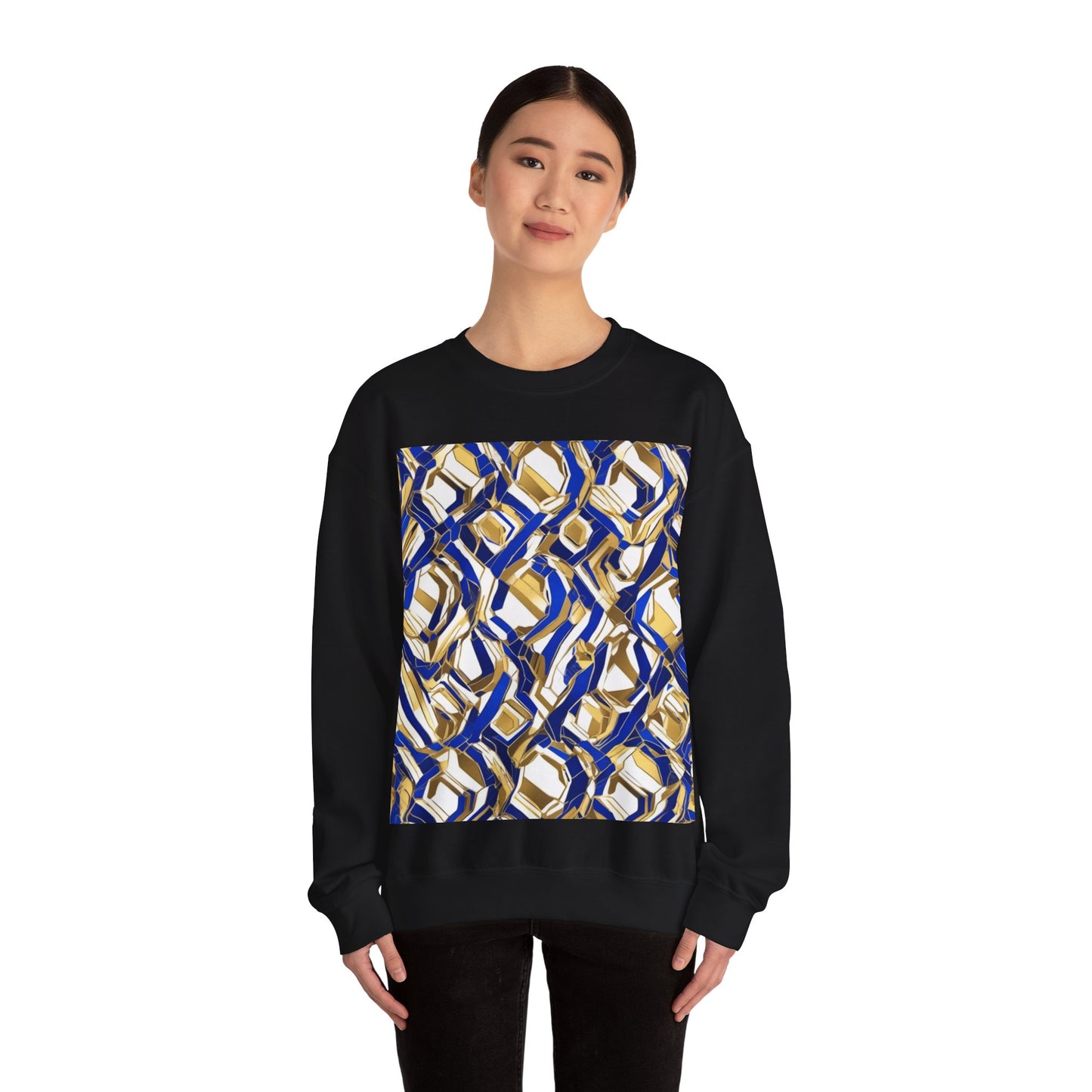 boostlete-boost-mode-pattern-hex-athletic-0611 — Unisex Heavy Blend Crewneck (G18000)