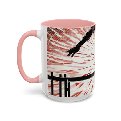 boostlete-recovery-progress-scene-hurdler-halftone-engraved-0212 — Accent Mug 11oz/15oz