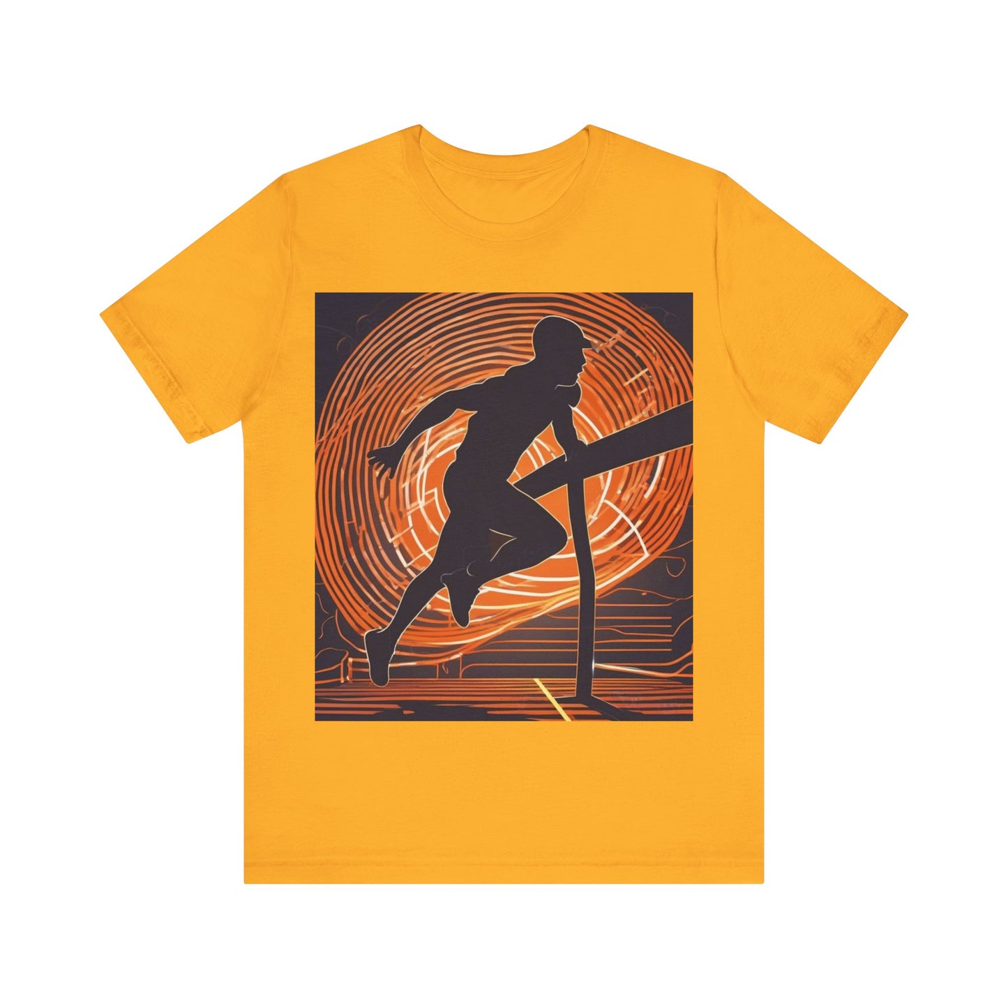 boostlete-iron-intent-scene-hurdler-neon-modern-0264 — Unisex Jersey Short Sleeve (B+C 3001)