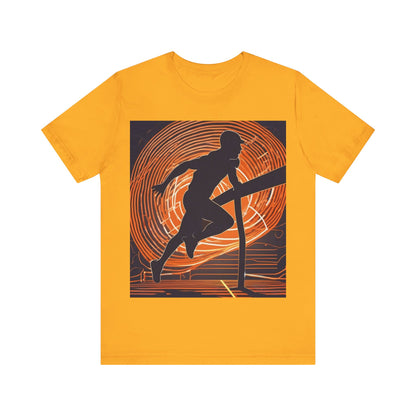 boostlete-iron-intent-scene-hurdler-neon-modern-0264 — Unisex Jersey Short Sleeve (B+C 3001)