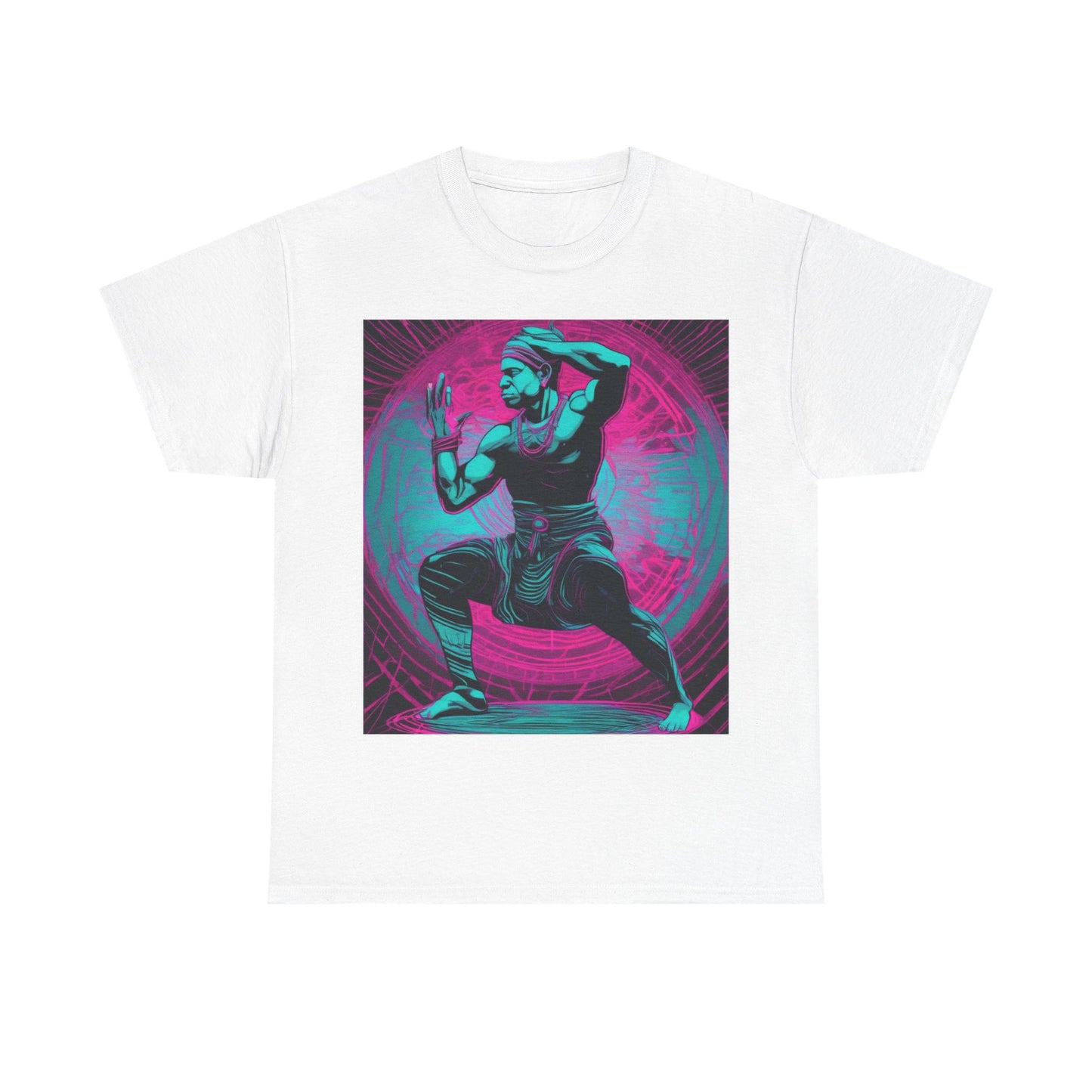 boostlete-rise-grind-scene-yogi-motion-line-art-0240 — Unisex Heavy Cotton Tee (Gildan 5000)