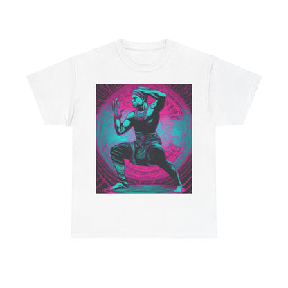 boostlete-rise-grind-scene-yogi-motion-line-art-0240 — Unisex Heavy Cotton Tee (Gildan 5000)