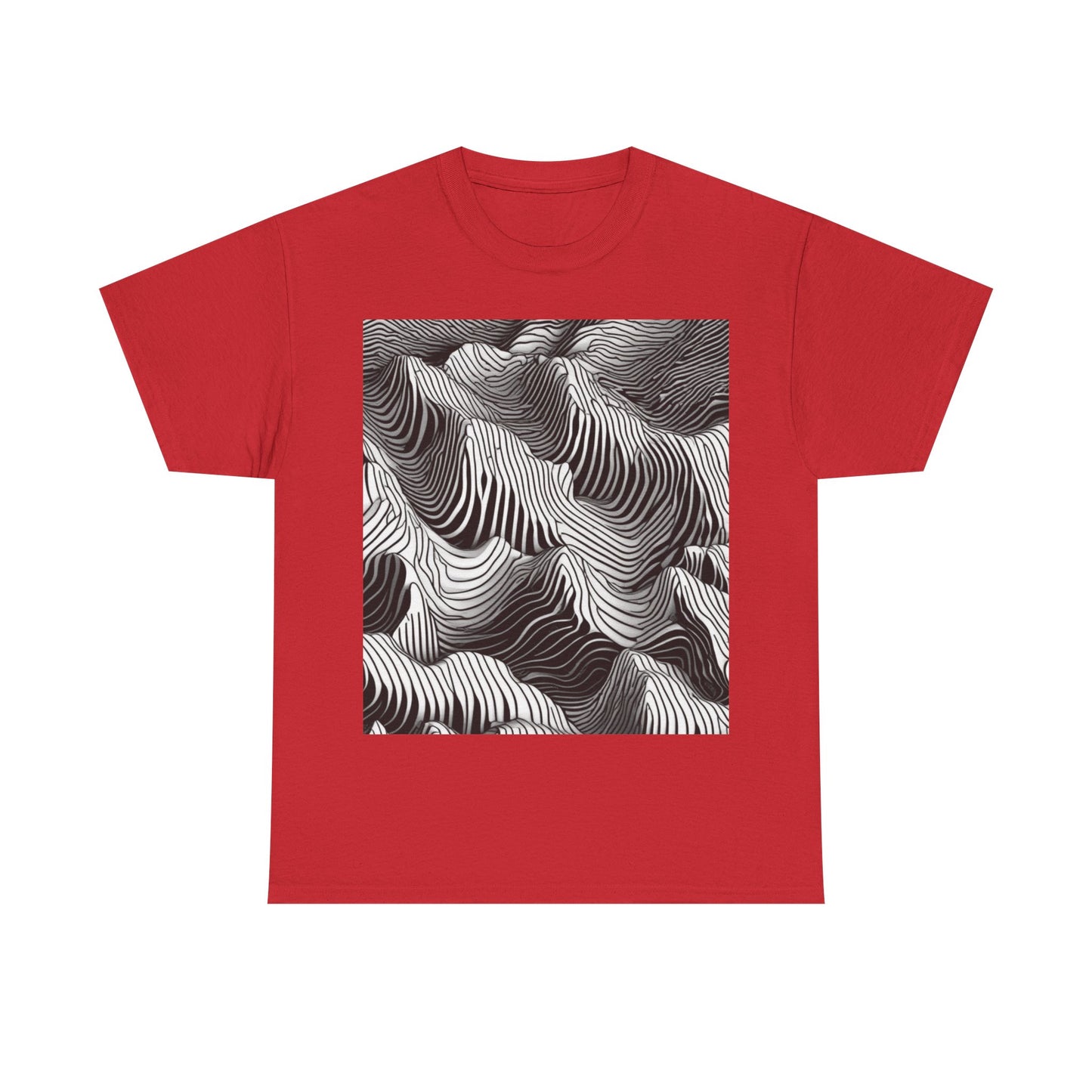 boostlete-field-day-pattern-topographic-isometric-0211 — Unisex Heavy Cotton Tee (Gildan 5000)