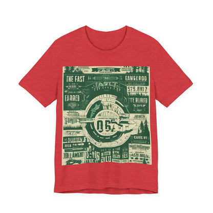 boostlete-mile-by-mile-type-fast-is-earned-big-blueprint-0041 — Unisex Jersey Short Sleeve (B+C 3001)