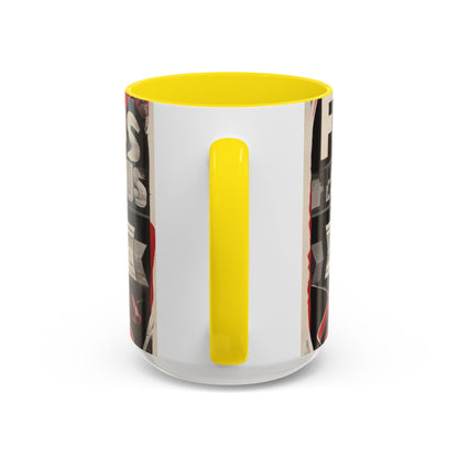 boostlete-mile-by-mile-type-focus-over-feelings-split-retro-0841 — Accent Mug 11/15oz
