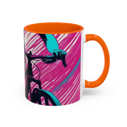 boostlete-field-day-scene-cyclist-glitch-engraved-0256 — Accent Mug 11oz/15oz