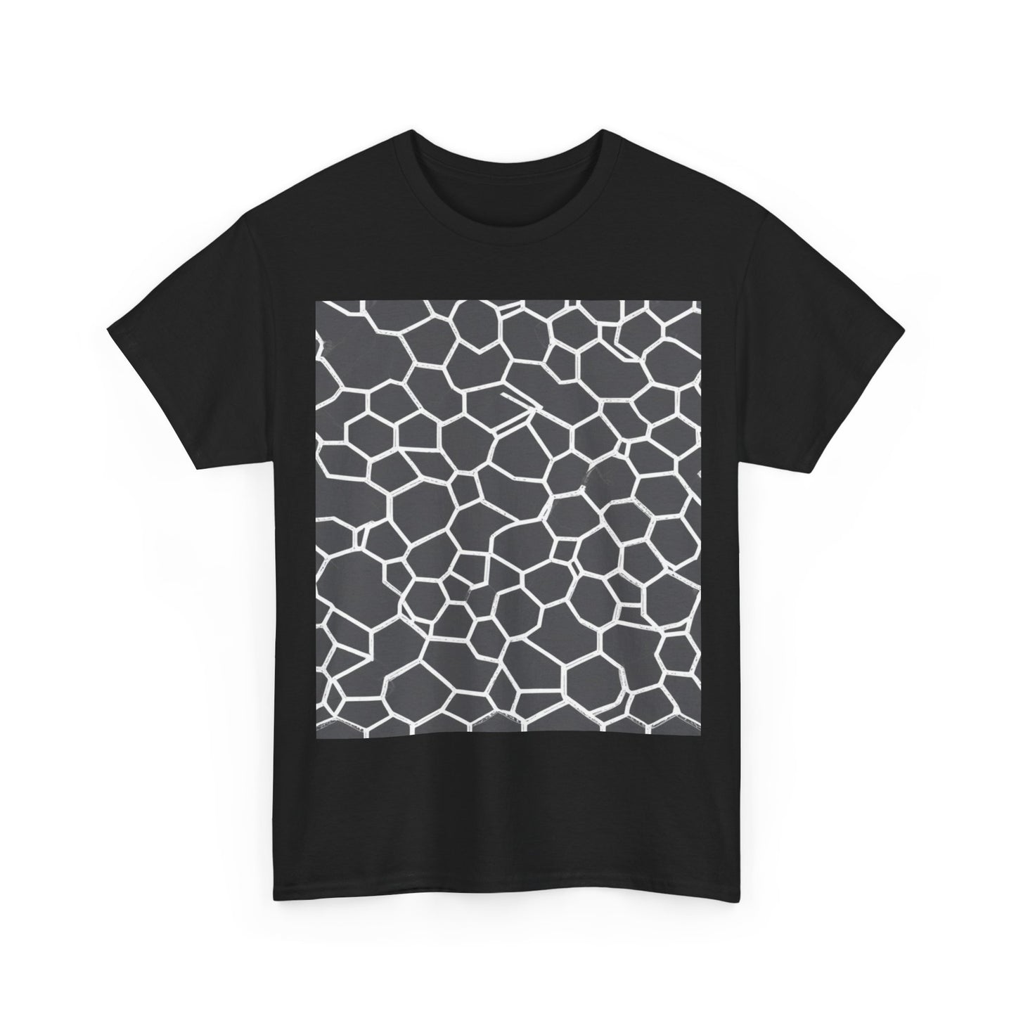 boostlete-iron-intent-pattern-hex-blueprint-0063 — Unisex Heavy Cotton Tee (Gildan 5000)