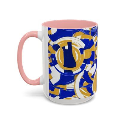 boostlete-field-day-icon-barbell-grainy-line-art-0906 — Accent Mug 11/15oz