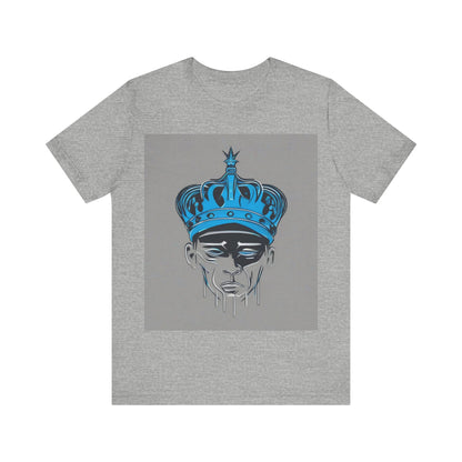 boostlete-am-crew-icon-crown-grainy-monoline-0022 — Unisex Jersey Short Sleeve (B+C 3001)