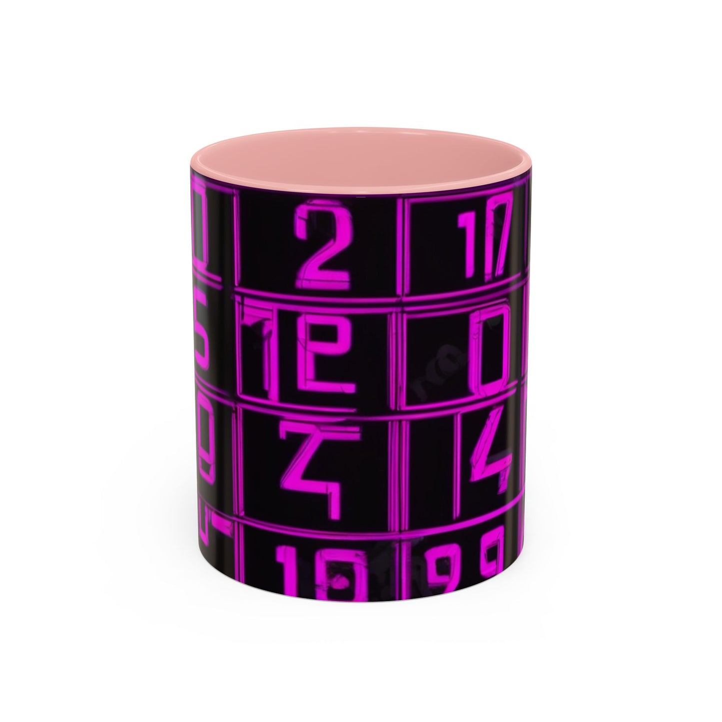 boostlete-iron-intent-pattern-plate-number-retro-0227 — Accent Mug 11oz/15oz