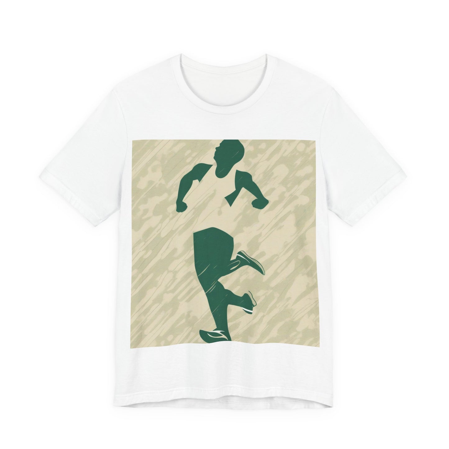 boostlete-am-crew-icon-runner-grainy-blueprint-0134 — Unisex Jersey Short Sleeve (B+C 3001)