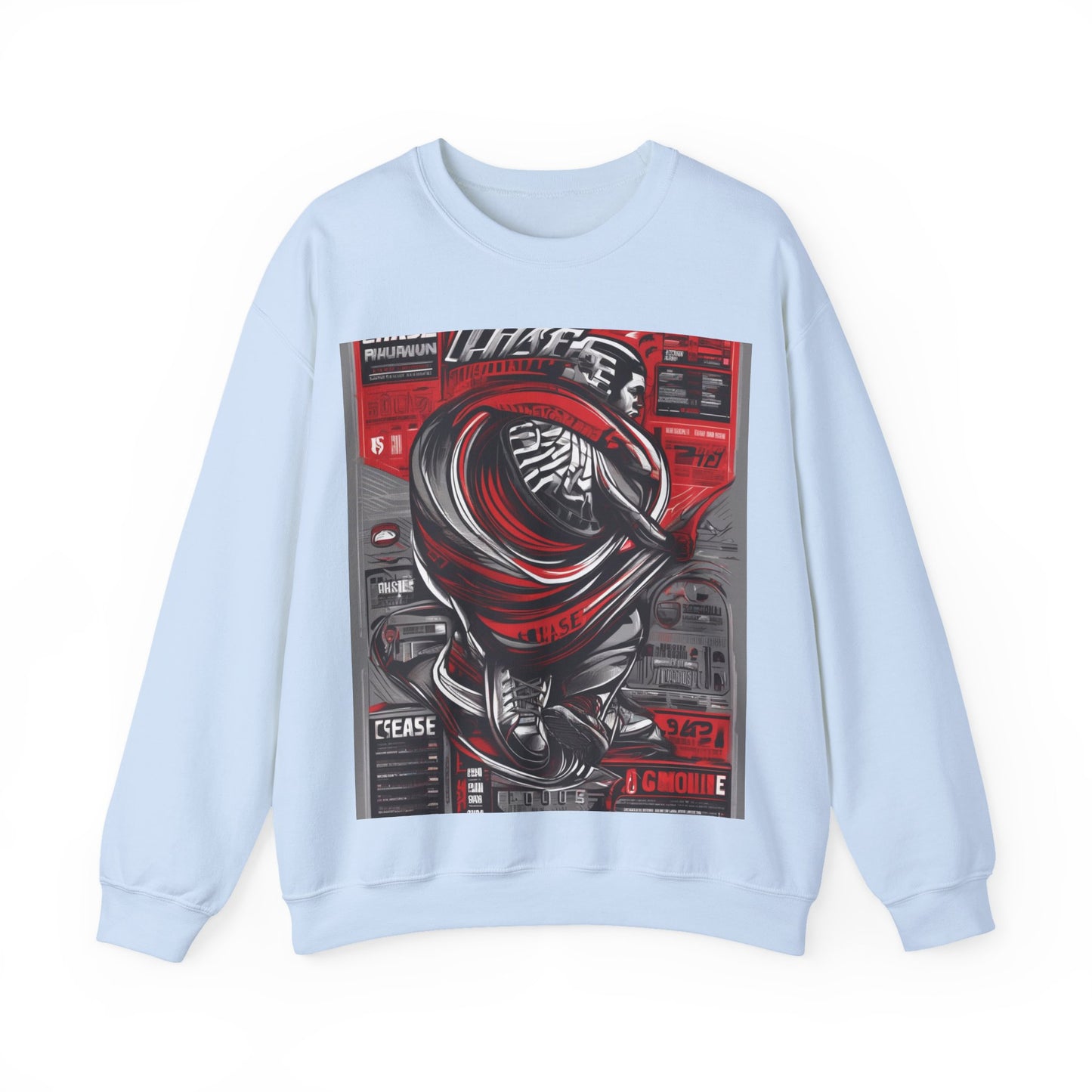 boostlete-field-day-type-chase-capacity-big-monoline-0813 — Unisex Heavy Blend Crewneck (G18000)