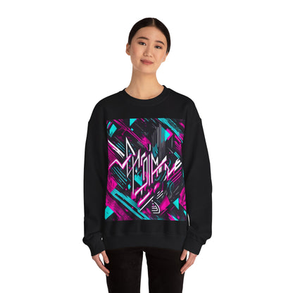 boostlete-recovery-progress-type-momentum-over-mood-diagonal-vector-0213 — Unisex Heavy Blend Crewneck Sweatshirt (Gildan)