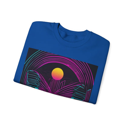 boostlete-rise-grind-icon-sunrise-motion-paper-0962 — Unisex Heavy Blend Crewneck (G18000)