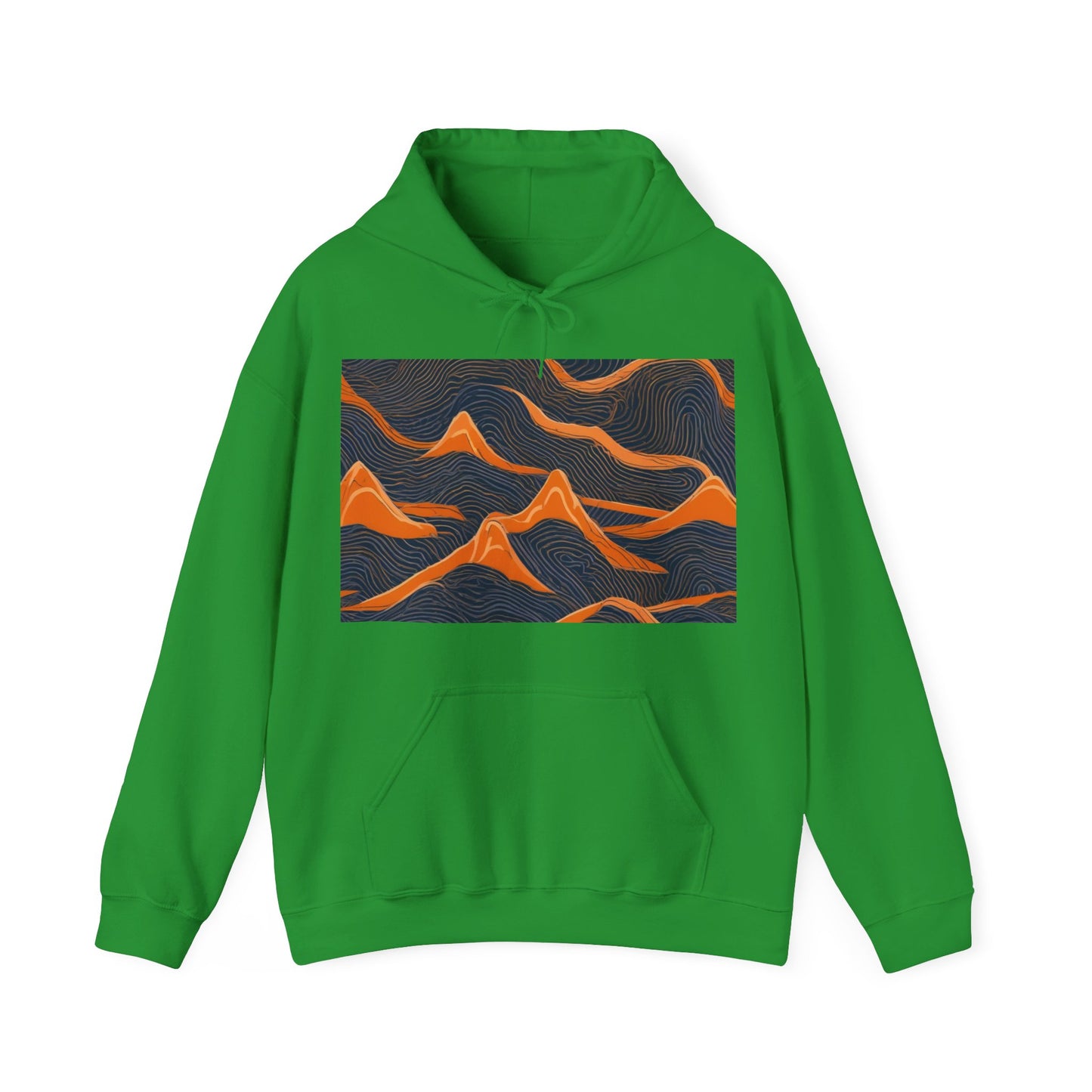 boostlete-boost-mode-pattern-topographic-engraved-0035 — Unisex Heavy Blend Hooded Sweatshirt (Gildan)