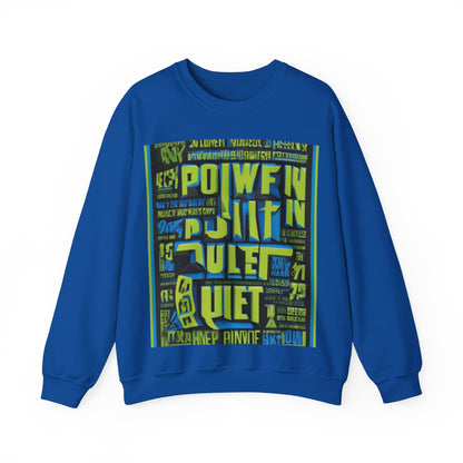 boostlete-am-crew-type-power-in-quiet-arc-paper-1481 — Unisex Heavy Blend Crewneck (G18000)