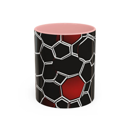 boostlete-quiet-power-pattern-hex-vector-0039 — Accent Mug 11/15oz